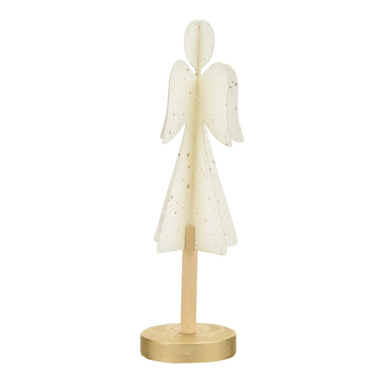 ADORNO ANJO 19 CM NATAL ASTRAL - BRANCO/DOURADO - Foto 3