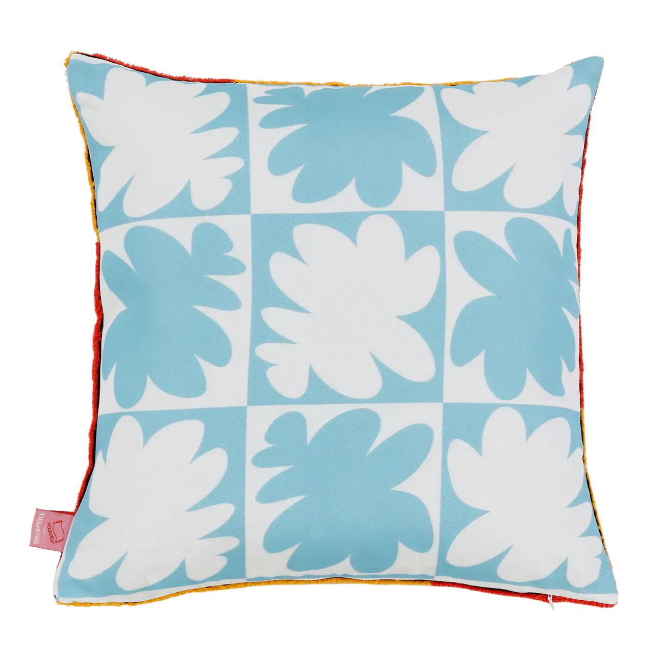 CAPA PARA ALMOFADA 45 CM X 45 CM MISTURINHA FLOR - PRETO/MULTICOR - Foto 2