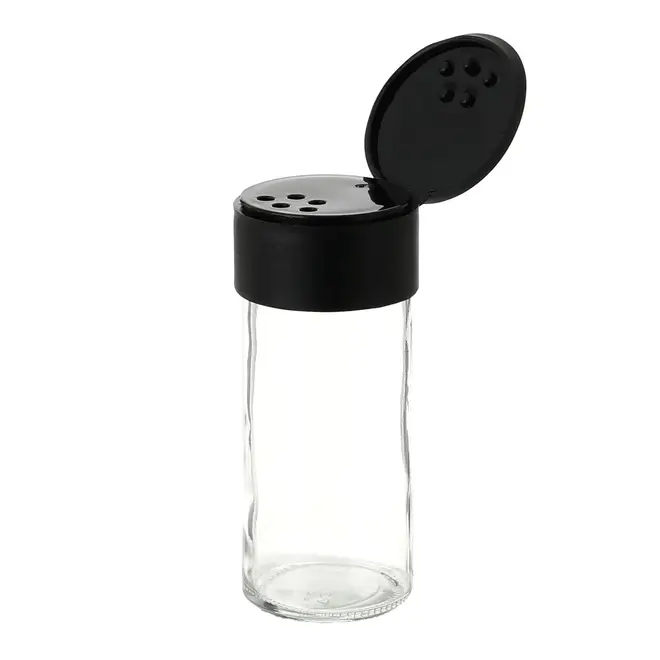 PORTA-TEMPEROS COM 6 PEÇAS ACÁCIA MIX - PRETO/ACÁCIA - Foto 5