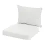 POLTRONA COM ALMOFADAS MIAMARRO - BEGE/BRANCO - Foto 5