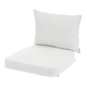 POLTRONA COM ALMOFADAS MIAMARRO - BEGE/BRANCO - Foto 5