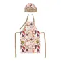 KIT CHEF AVENTAL E CHAPÉU INFANTIL DA HORTINHA - ERVA MATE/NATURAL - Foto 1