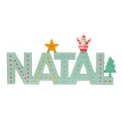 ADORNO NATAL 27 CM COLORFUN XMAS - SORBET MENTA/CORES CALEIDOCOLOR - Foto 1