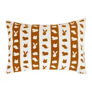 FRONHA INFANTIL LIST 50 CM X 70 CM FEIRA DOS BICHOS - OFF WHITE/CASCA DE URUCUM - Foto 3