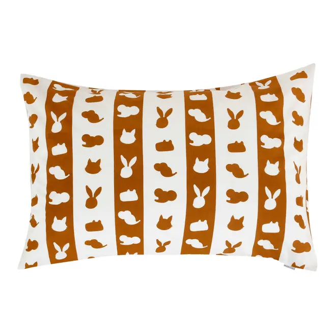 FRONHA INFANTIL LIST 50 CM X 70 CM FEIRA DOS BICHOS - OFF WHITE/CASCA DE URUCUM - Foto 3