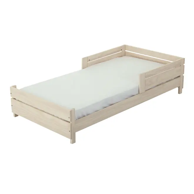 CAMA JÚNIOR 78 CM WOOD FENCE - BRANCO LAVADO - Foto 1