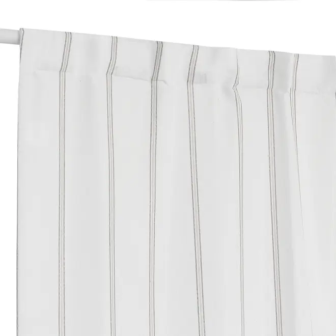 CORTINA 2 PEÇAS 1,30 M X 2,30 M AWNING STRIPES - NATURAL/BEGE - Foto 2