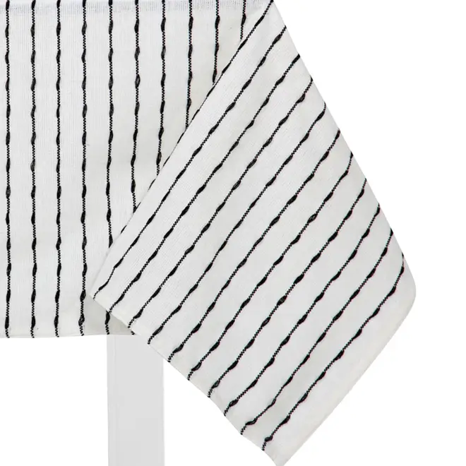 TOALHA DE MESA 1,40 M X 1,40 M UTTU - BRANCO/PRETO - Foto 3
