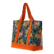 BOLSA DE PRAIA SAUDADE TROPICAL - LARANJA/MULTICOR - Foto 4