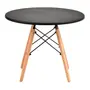 MESA INFANTIL REDONDA 60 CM EASY WOOD - FAIA/PRETO - Foto 3