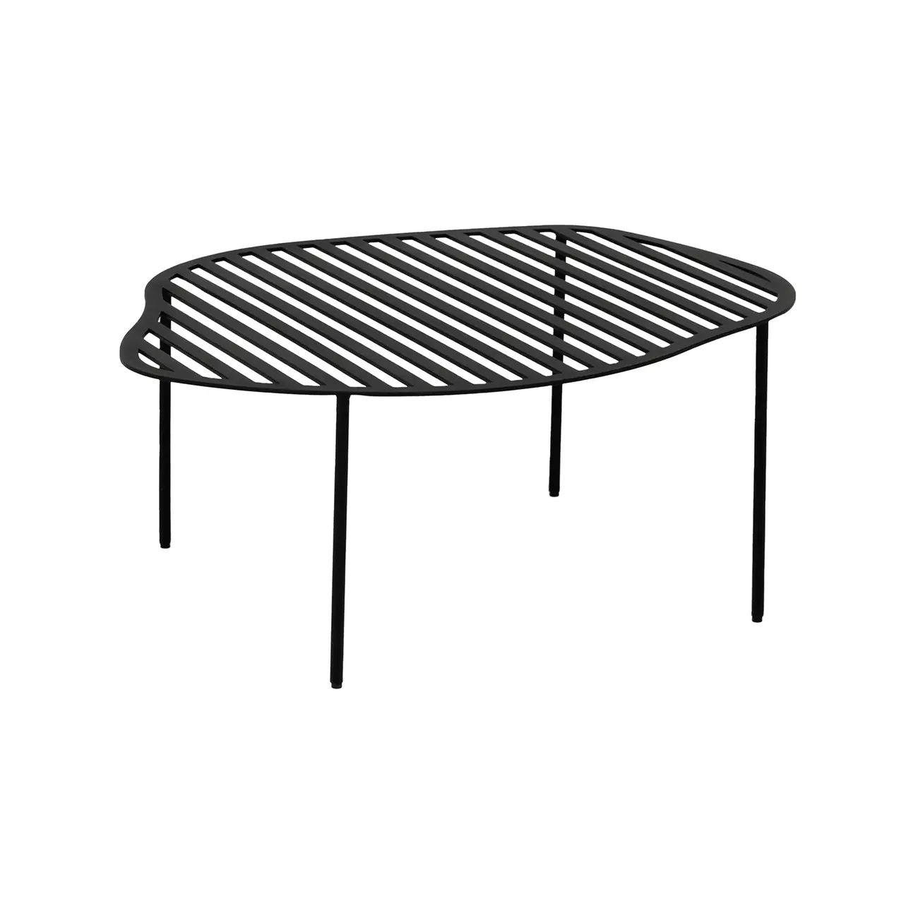 MESA DE CENTRO VAZADA 61 CM X 50 CM PINGO - PRETO - Foto 3