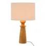 LUMINÁRIA DE MESA BILBOQUÊ C/CUP CHEVRON - AMÊNDOA/NATURAL - Foto 1