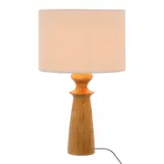 LUMINÁRIA DE MESA BILBOQUÊ C/CUP CHEVRON - AMÊNDOA/NATURAL - Foto 1