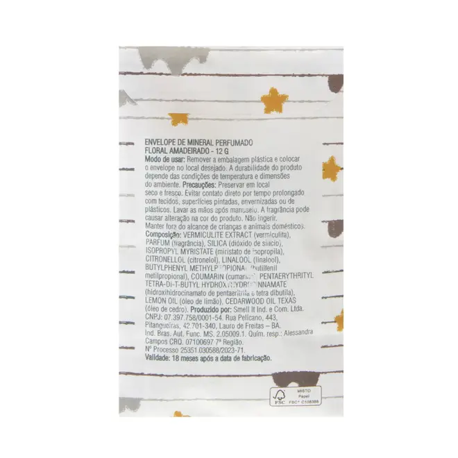 SACHÊ PERFUMADO FLORAL AMADEIRADO BEBÊ 12 G CIEL - CINZA/MULTICOR - Foto 2