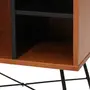 MESA DE CABECEIRA MID CENTURY - PRETO/NOZES - Foto 7