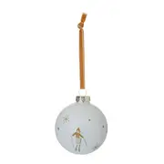 PINGENTE BOLA 7 CM CONJUNTO COM 2 PEÇAS SKI FINE FESTIVITY - CREAM/MULTICOR - Foto 3