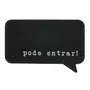 CAPACHO 40 CM X 60 CM PODE ENTRAR - PRETO/BRANCO - Foto 1