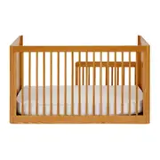 BERÇO COM PALHINHA 70 CM 2 EM 1 - BERÇO/MINICAMA PALHANDI - AMÊNDOA/NATURAL - Foto 17