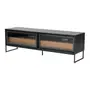 RACK 2 PORTAS DE CORRER/2 GAVETAS 1,80 M X 45 CM STREET - KONKRET/INCOLOR - Foto 4