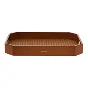 BANDEJA COM PALHINHA 38 CM X 26 CM ACÁCIA - ACÁCIA - Foto 1