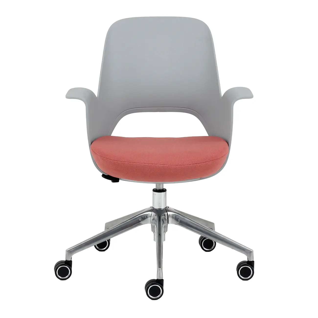 CADEIRA HOME OFFICE VÓRTEX - CINZA CLARO/OPALA ROSA - Foto 2
