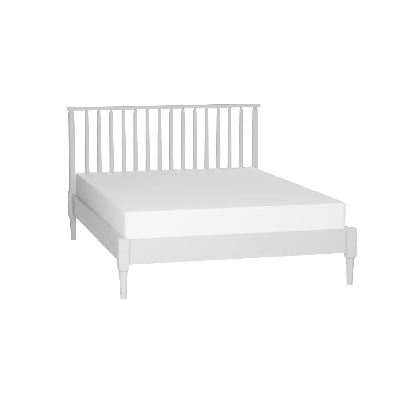 CAMA DE CASAL 1,38 M SKAND - BRANCO - Foto 2