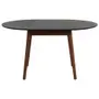 MESA DE JANTAR ELÁSTICA REDONDA 1,05 M/1,45 M OREGON - NOZES/PRETO - Foto 5