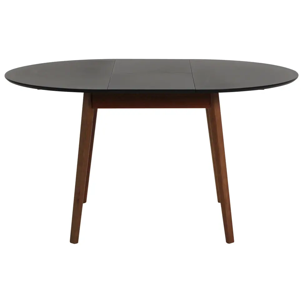MESA DE JANTAR ELÁSTICA REDONDA 1,05 M/1,45 M OREGON - NOZES/PRETO - Foto 5
