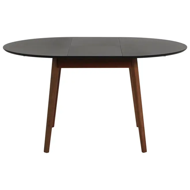 MESA DE JANTAR ELÁSTICA REDONDA 1,05 M/1,45 M OREGON - NOZES/PRETO - Foto 5