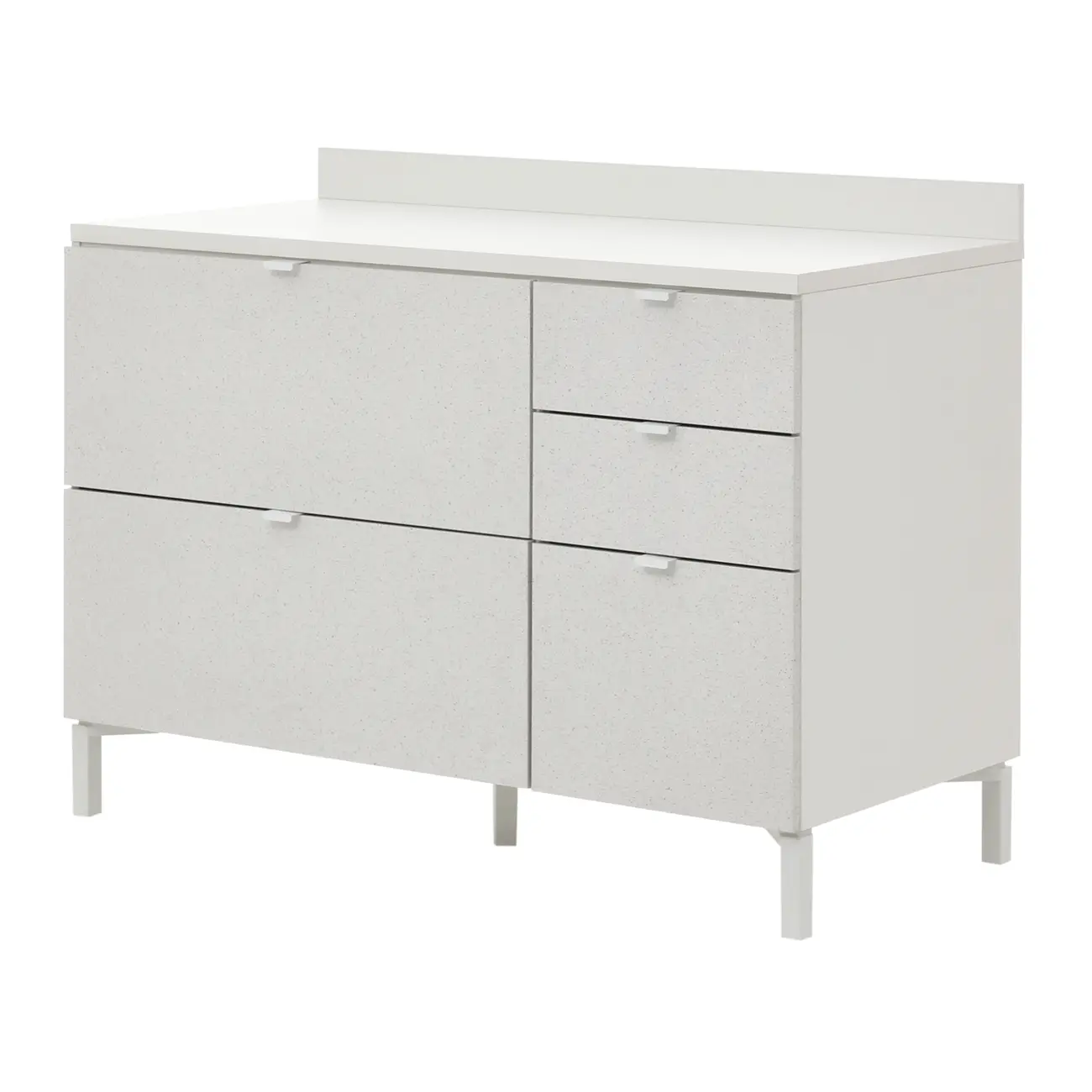 ARMÁRIO INF. 120 2P/3G C/TAMPO SLEEK - BRANCO/GRANILITE - Foto 2