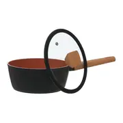 PANELA INDUÇÃO 21 CM NORMA - TERRACOTA/PRETO - Foto 4