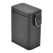 LIXEIRA COM PEDAL 5 L DURBAN - PRETO/PRETO - Foto 4