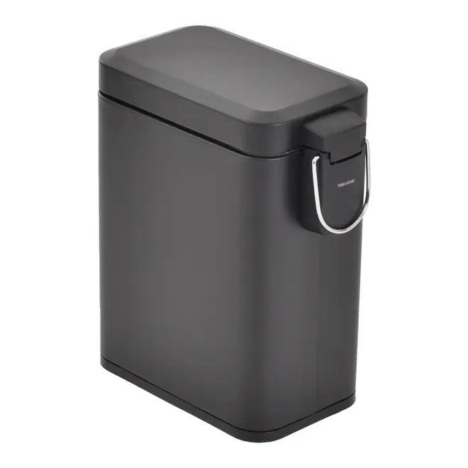 LIXEIRA COM PEDAL 5 L DURBAN - PRETO/PRETO - Foto 4