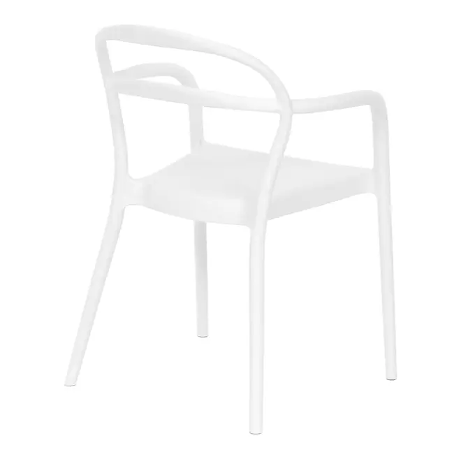 CADEIRA EMPILHÁVEL COM BRAÇOS THONIX - BRANCO - Foto 5