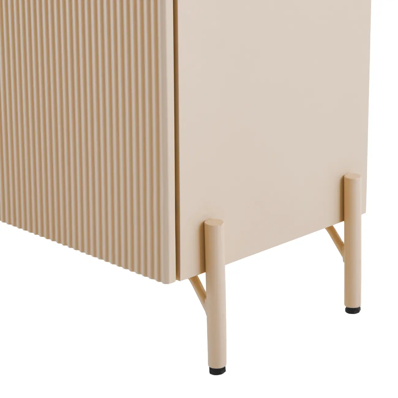 BUFFET 3 PORTAS 1,65 M X 40 CM RIBS - AREIA/AREIA - Foto 12
