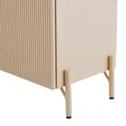 BUFFET 3 PORTAS 1,65 M X 40 CM RIBS - AREIA/AREIA - Foto 12