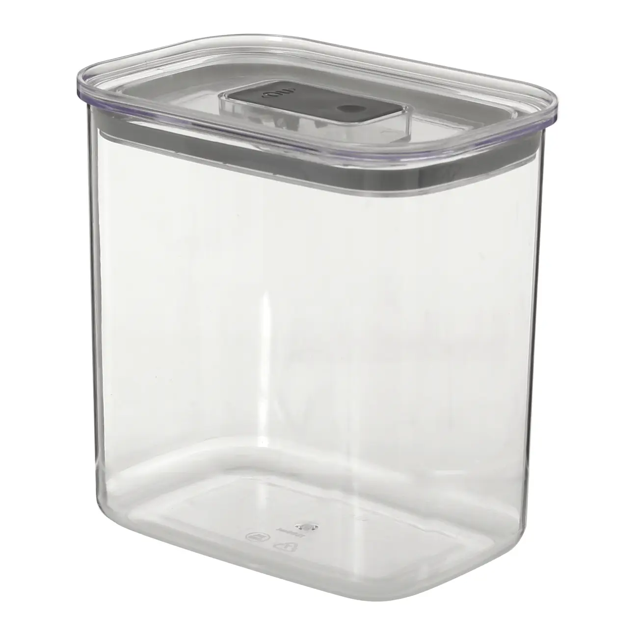POTE HERMÉTICO RETANGULAR 1,5 L KEEP FRESH - INCOLOR/KONKRET - Foto 2
