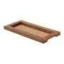 BANDEJA COM PALHINHA 29 CM X 14 CM ACÁCIA - ACÁCIA - Foto 2