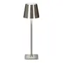 LUMINÁRIA DE MESA LED RECARREGÁVEL KROM - INOX - Foto 4