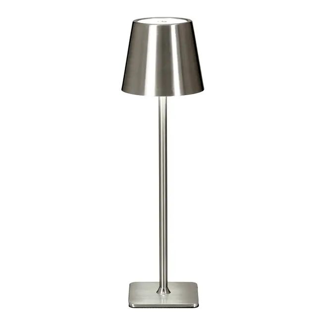 LUMINÁRIA DE MESA LED RECARREGÁVEL KROM - INOX - Foto 4