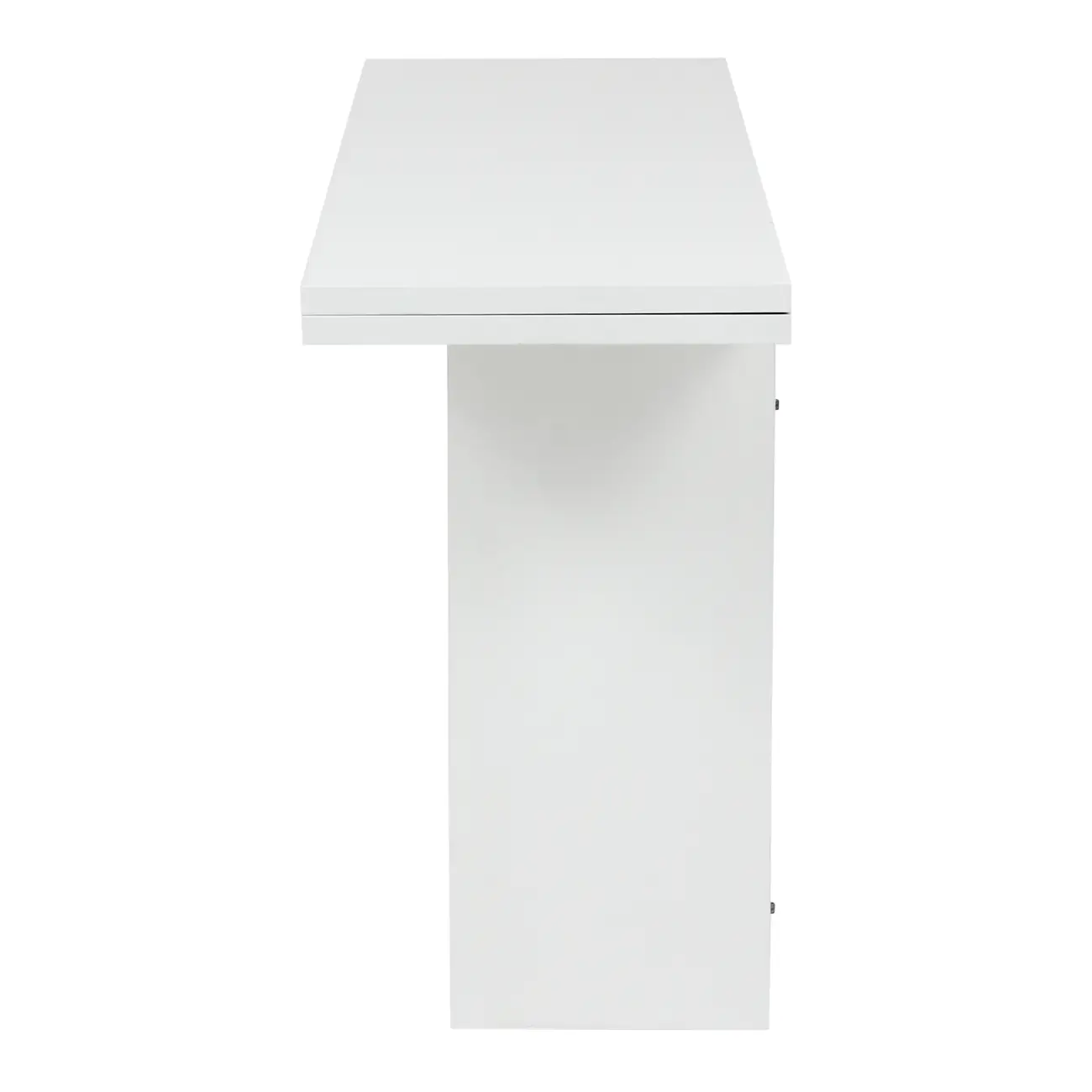 MESA DE JANTAR DOBRÁVEL 1,60 M X 42 CM/85 CM FLIP-FLOP - BRANCO - Foto 7