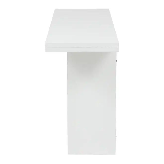 MESA DE JANTAR DOBRÁVEL 1,60 M X 42 CM/85 CM FLIP-FLOP - BRANCO - Foto 7