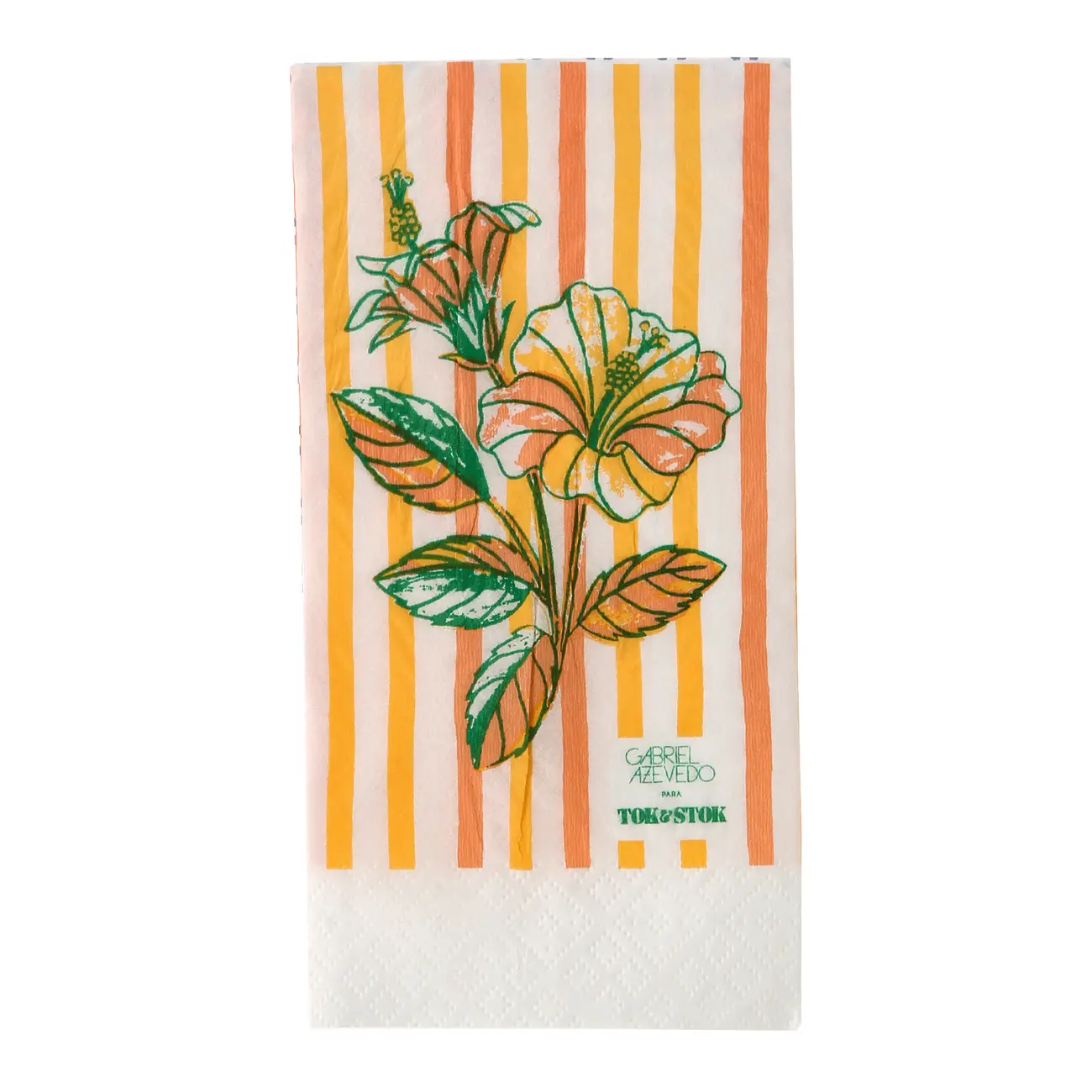 GUARDANAPO 39 CM X 39 CM PACOTE COM 20 PEÇAS SAUDADE TROPICAL - AZUL HISTÓRICO/MULTICOR - Foto 1