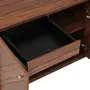 MESA COM BALCÃO 2 PORTAS /1 GAVETA 1,60 M X 1,60 M VINCENT - PAU FERRO/ALUMÍNIO - Foto 11