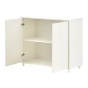 ARMÁRIO PARA ESCRITÓRIO BAIXO 2 PORTAS INDEX - BRANCO/BRANCO - Foto 6