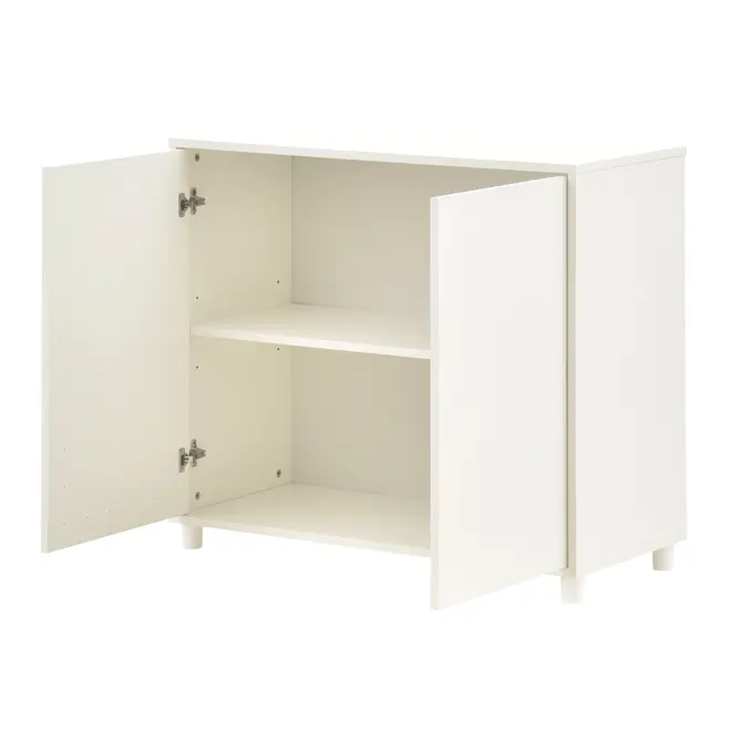 ARMÁRIO PARA ESCRITÓRIO BAIXO 2 PORTAS INDEX - BRANCO/BRANCO - Foto 6