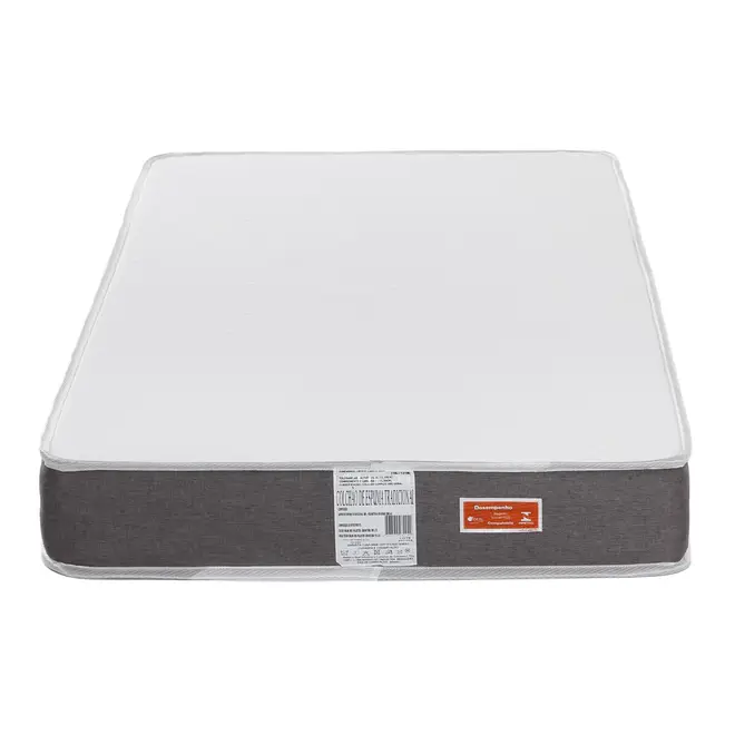 COLCHÃO DE ESPUMA SOLTEIRO DUO 78 CM X 1,88 M X 16 CM TATOU GULDI - CINZA/BRANCO - Foto 13