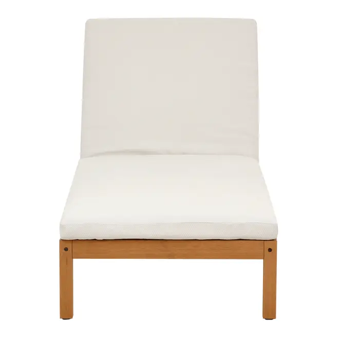 CHAISE LONGUE COM ALMOFADA PIPA - CASTANHA DE CAJU/NATURAL - Foto 2