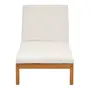 CHAISE LONGUE COM ALMOFADA PIPA - CASTANHA DE CAJU/NATURAL - Foto 2