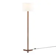 LUMINÁRIA DE CHÃO GARCITO C/CUP H - NOZES/BRANCO - Foto 2
